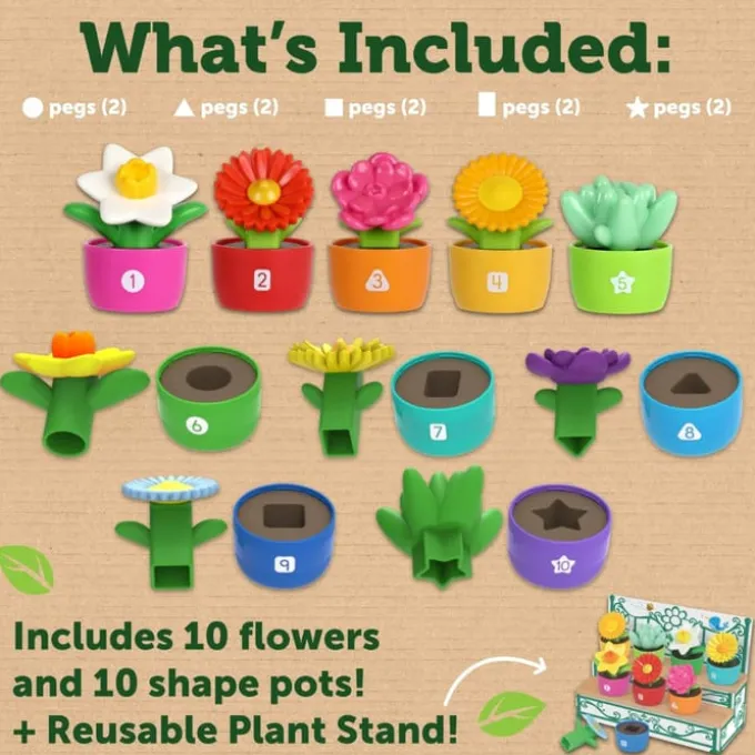 Aktivitetssett med blomster