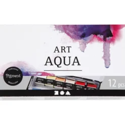 Akvarellfarger Art Aqua, 12 farger