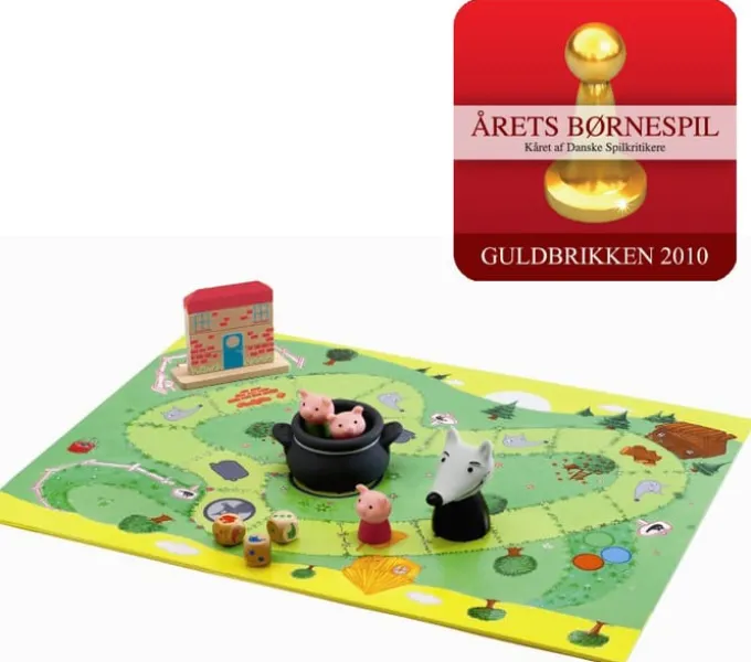 Barnespill - Woolfy og de 3 små griser