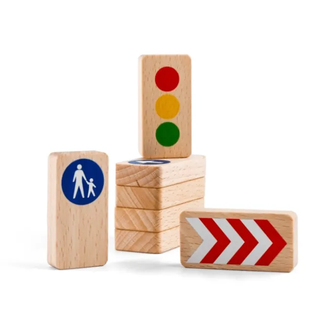 Bilbanetilbehør - Trafikkskilt, 8 stk.