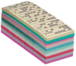 Bingoplater, 10 blokker m. 100 plater i hver