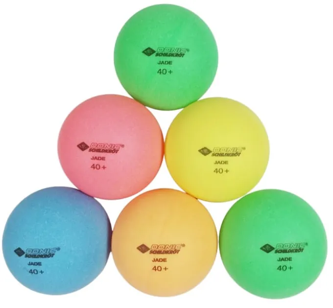 Bordtennisballer Poly 40+, 6 stk. - Ø 4 cm.