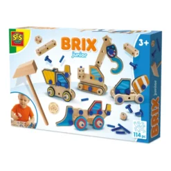 BRIX junior - Arbeidskjøretøy, 114 deler