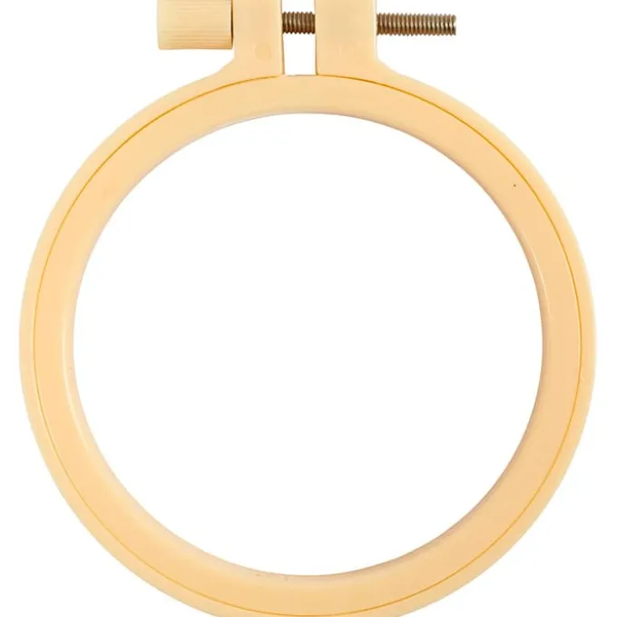 Broderinger av plast Ø9,5 cm - 10 stk.