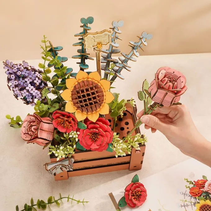 Bygg-en-blomst - Sommerblomster i kasse