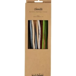 Chenille Ø6 mm. - Natur, 25 stk