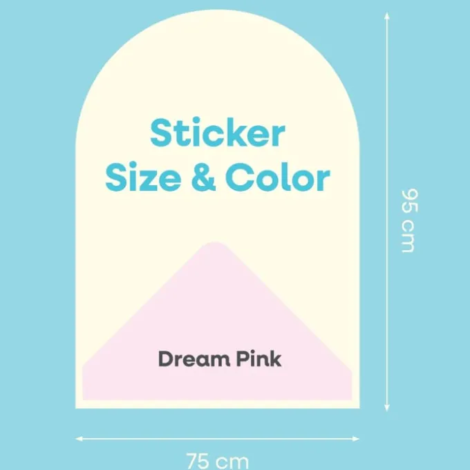 Cleverclixx | Magnetfolie 95 x 75 cm, Dream Pink
