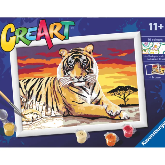 CreArt Paint by Numbers - Tiger