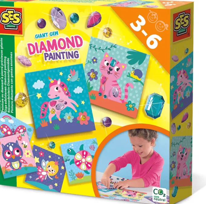 Diamantmosaikk til små fingre