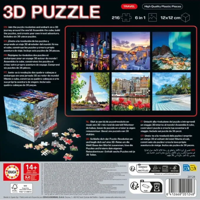 3D puslespillkube - Reise