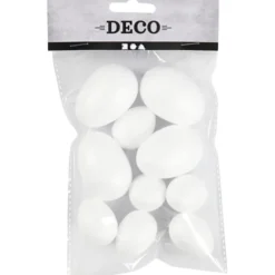 Egg i styropor - 6 stk. små/4 stk. store
