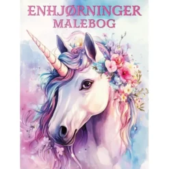Enhjørninger malebok