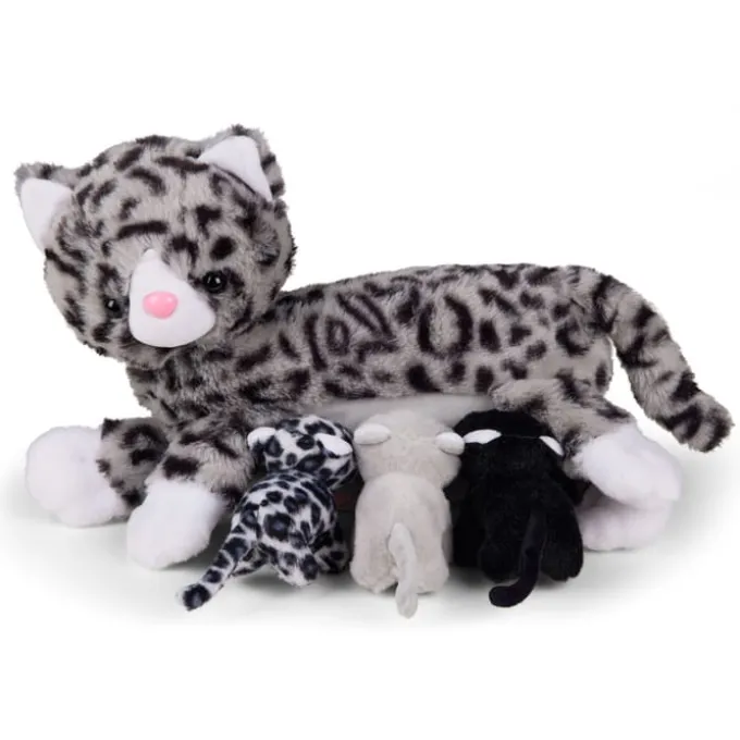 Familiebamse – Kattemor med kattunger