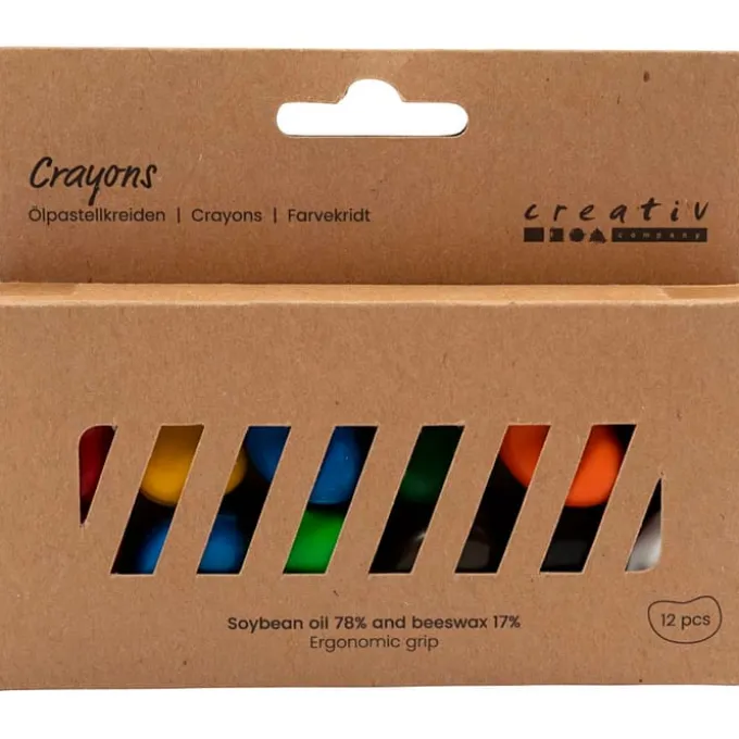 Fargekritt - Ergonomiske, 12 stk