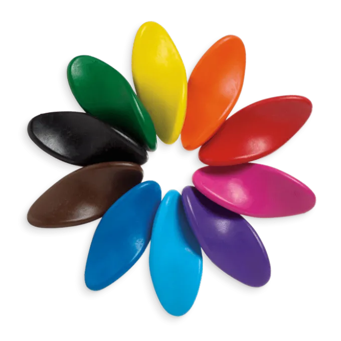 Fargekritt - Ergonomiske, 10 stk