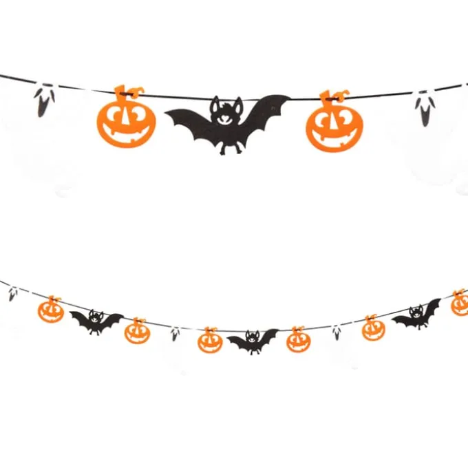 Filtgirlander - Halloween, 300 cm