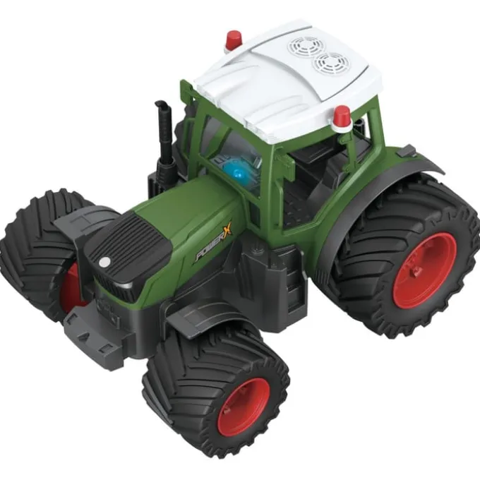 Fjernstyrt traktor med tilhenger