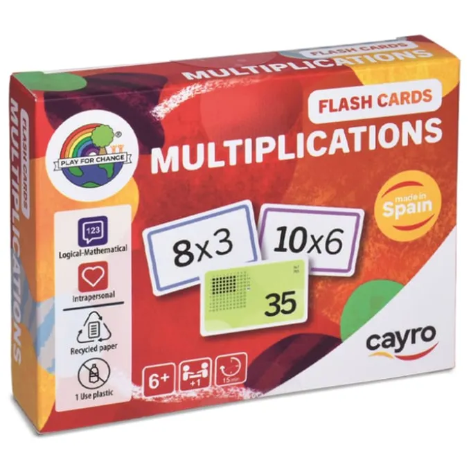 Flashkort - Multiplikasjon, 110 stk.