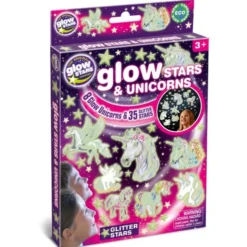 Glow - Enhjørninger + stjerner, 43 deler