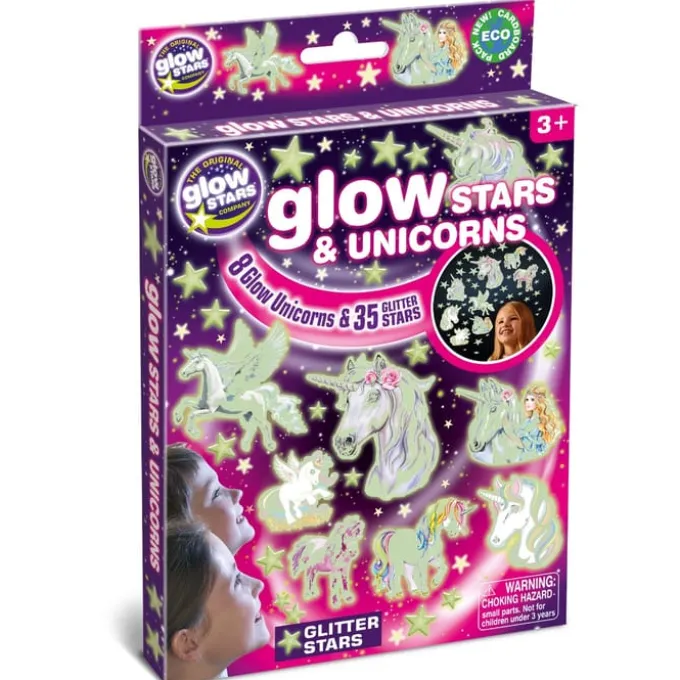 Glow - Enhjørninger + stjerner, 43 deler