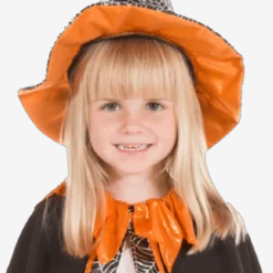 Heksekappe- og hatt, str. 3-7 år