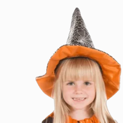 Heksekappe- og hatt, str. 3-7 år