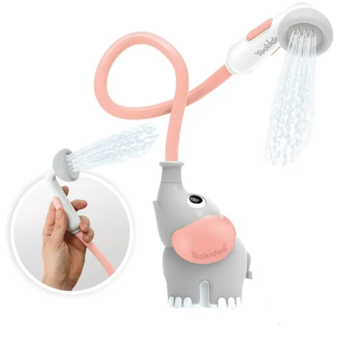 Hånddusj, batteridrevet - Elefant, rosa