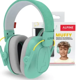 Hørselsvern Muffy Kids 5-12 år - Mint