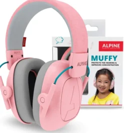 Hørselsvern Muffy Kids 5-12 år - Rosa