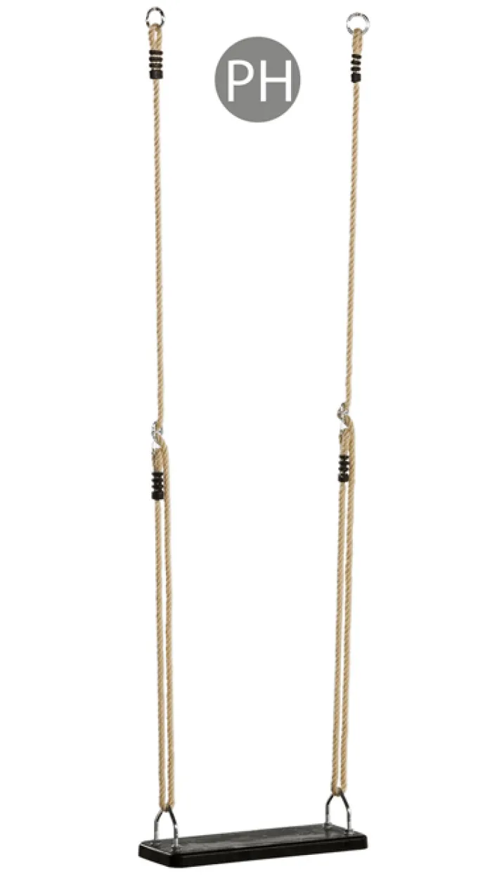 Huske med gummisete + tau