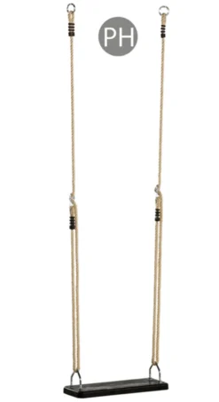 Huske med gummisete + tau