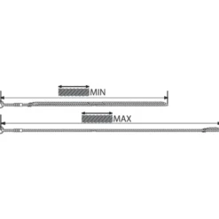 Husketilbehør – Justerbart tau (55-85 cm), 1 stk.