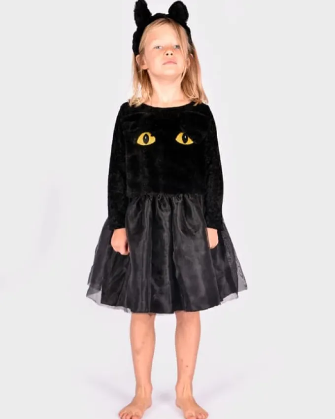 Kattekjole- og ører, str. 4-6 år