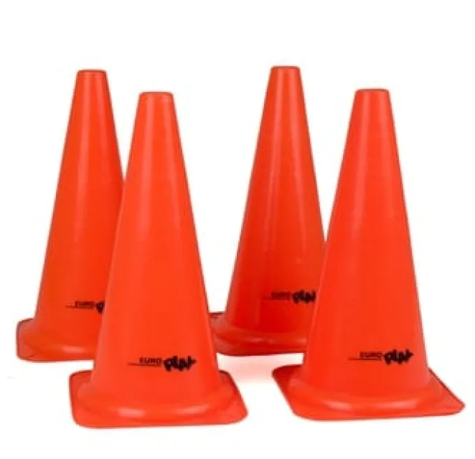 Kjegler oransje 4 stk