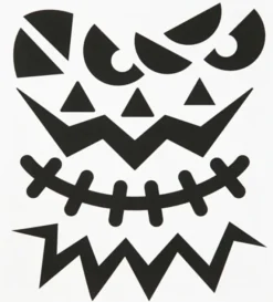 Klistremerker - Halloween, ansikter, 1 ark