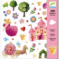 Klistremerker - Prinsesseliv, 160 stk.