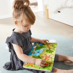 Knottepuslespill med lyd - Jungeldyr