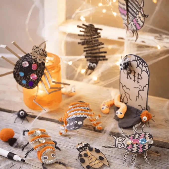 Kreativitetspakke Halloween - Småkryp