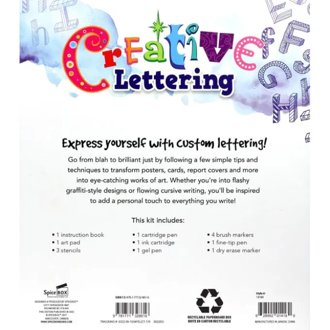 Kreativitetssett - Creative Lettering