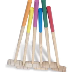 Krokketspill med 6 køller - L: 80 cm