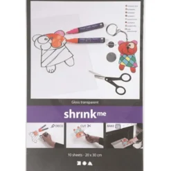 Krympeplast transparent blank - 20x30 cm, 10 ark
