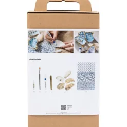 Lag decoupage østersskjell, 5 stk.