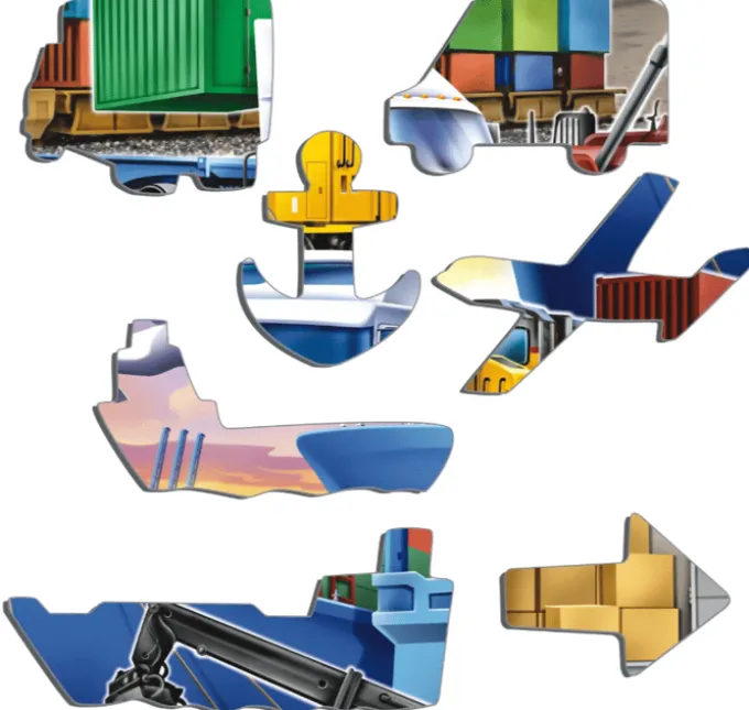 Larsen puslespill - Containerhavn, 37 brikker