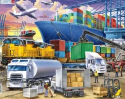 Larsen puslespill - Containerhavn, 37 brikker