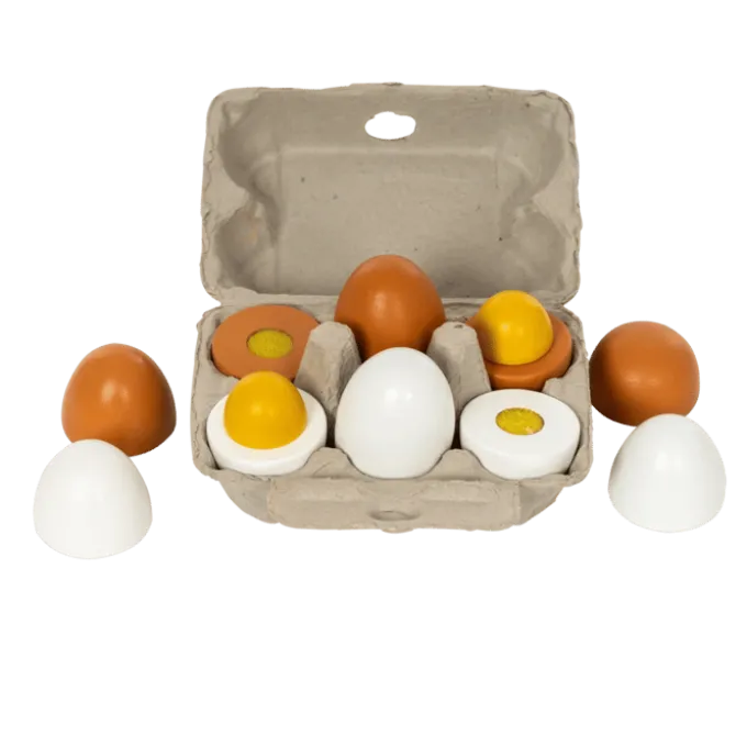 Lekemat - Egg i kartong, 6 stk.
