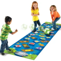 Leketeppe 250x675 cm - Krokodille-Hopp