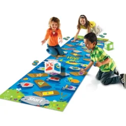Leketeppe 250x675 cm - Krokodille-Hopp