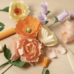 Læringssett - Kreppapirblomster