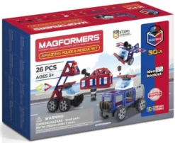 Magformers 26 stk - Politi og brannvesen