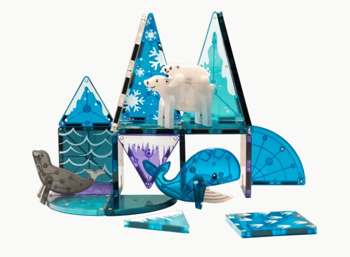 Magna-Tiles | Arktiske dyr, 25 stk